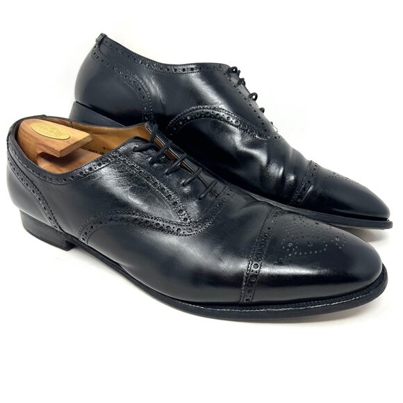 Shipton & Heneage Men’s Winchester Wingtip Oxford Sz 14 Black Leather England - Picture 1 of 9